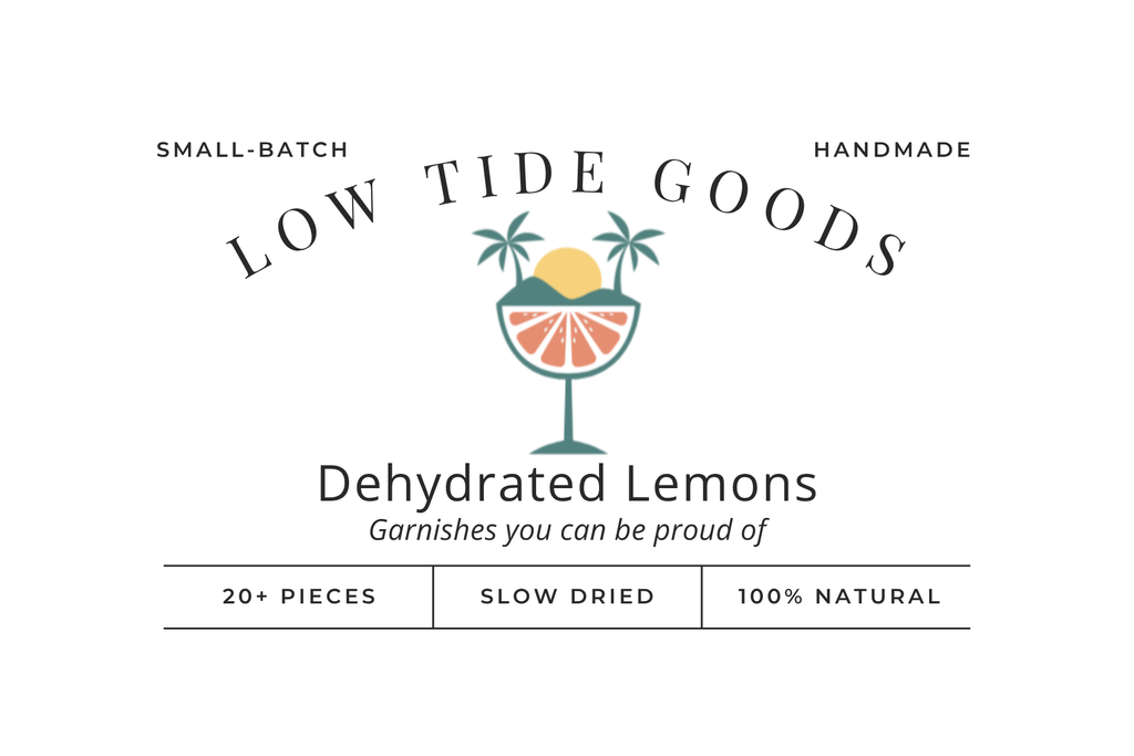 Dehydrated Lemon Garnishes