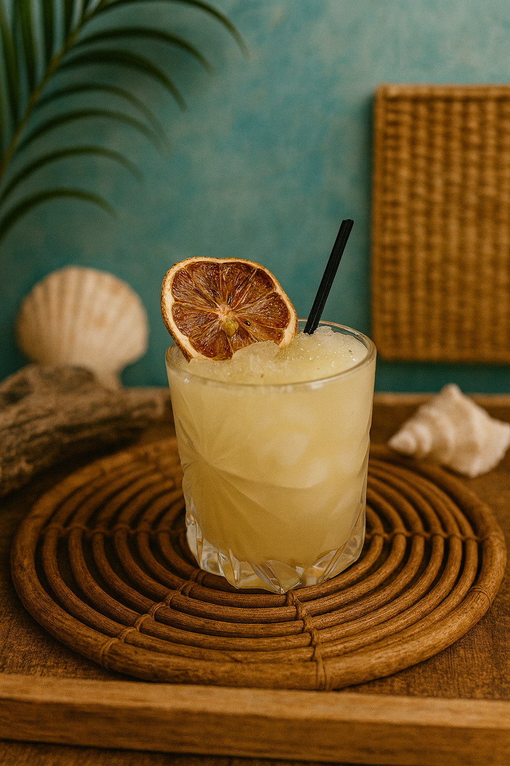 Dehydrated Lemon Garnishes