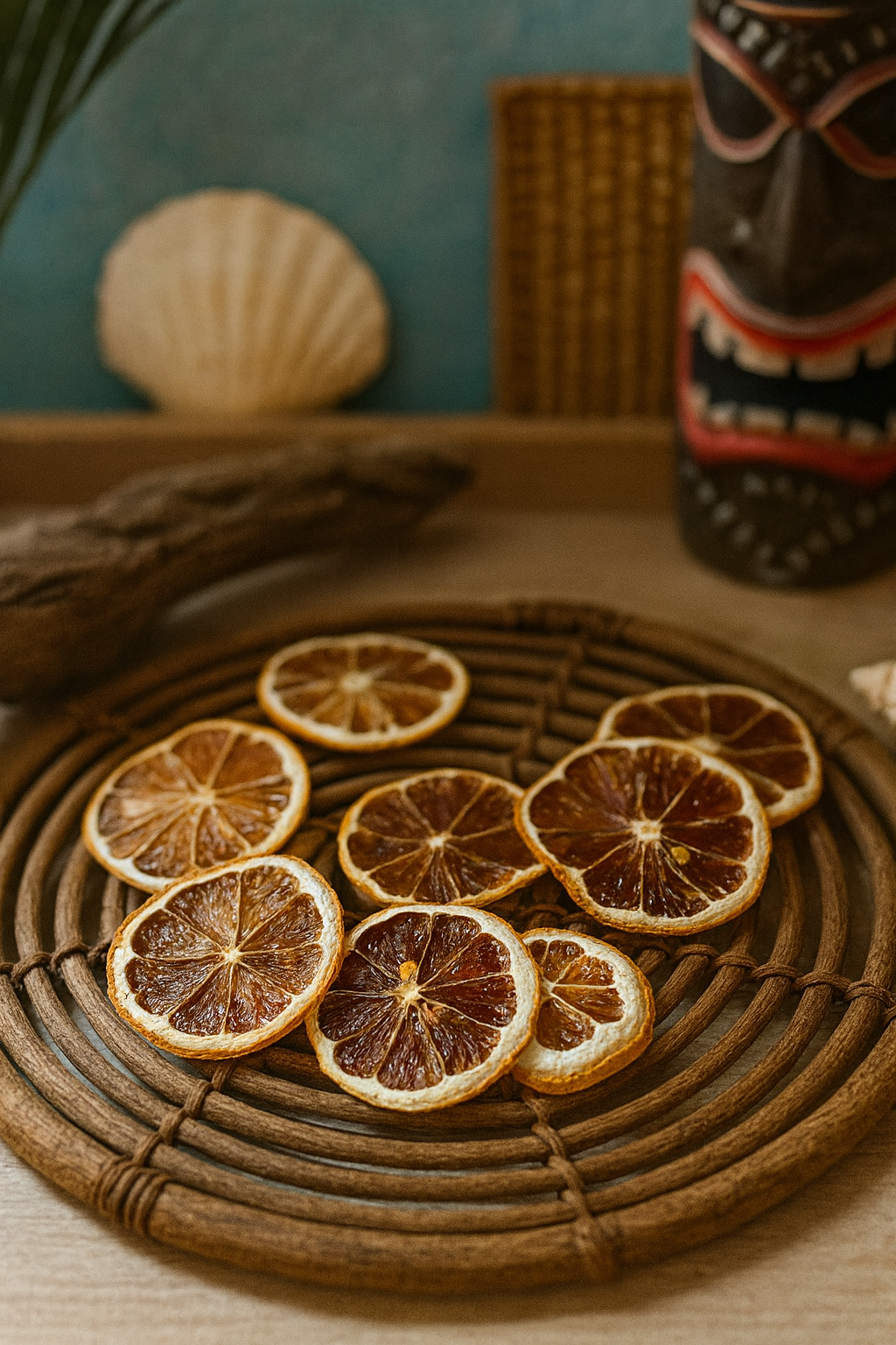 Dehydrated Lemon Garnishes