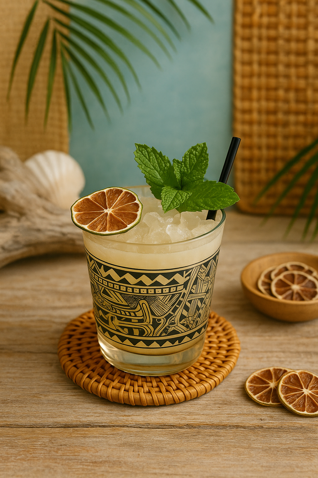 Dehydrated Lime Garnishes