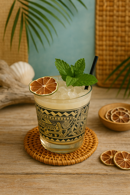 Dehydrated Lime Garnishes