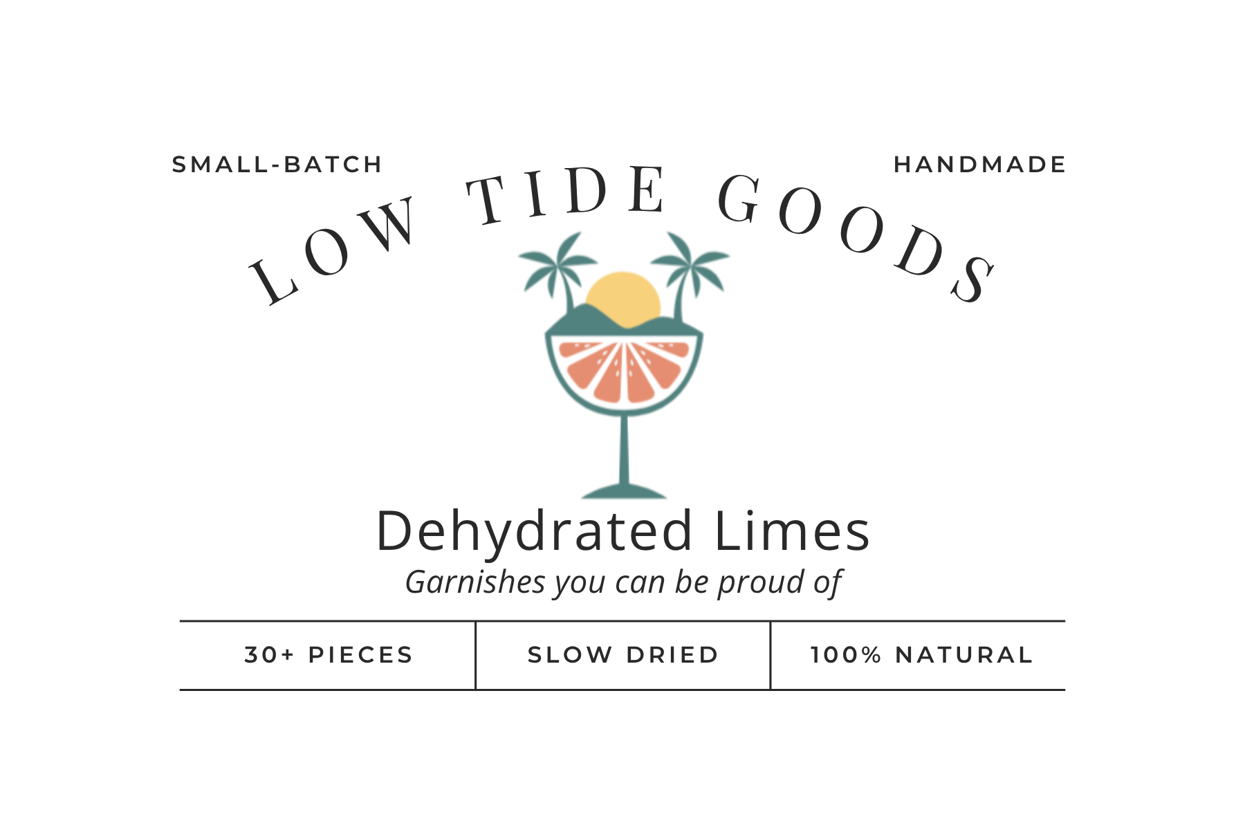 Dehydrated Lime Garnishes