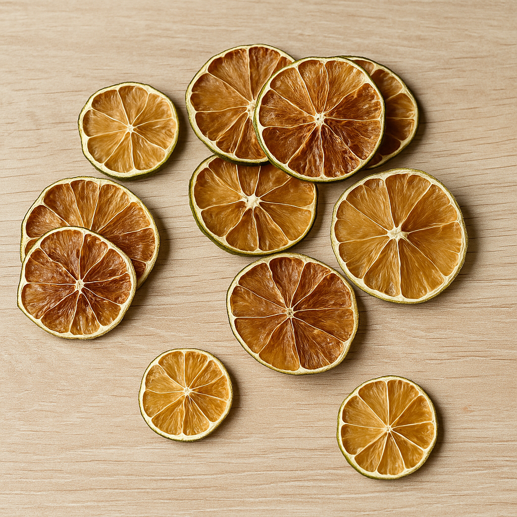 Dehydrated Lime Garnishes