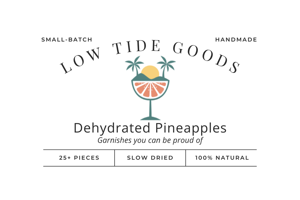 Dehydrated Pineapple Garnishes