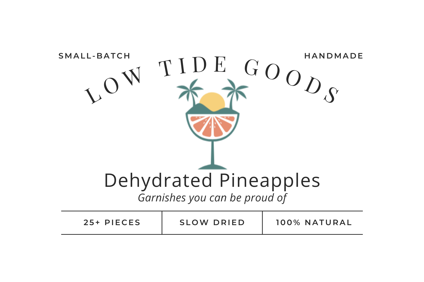 Dehydrated Pineapple Garnishes