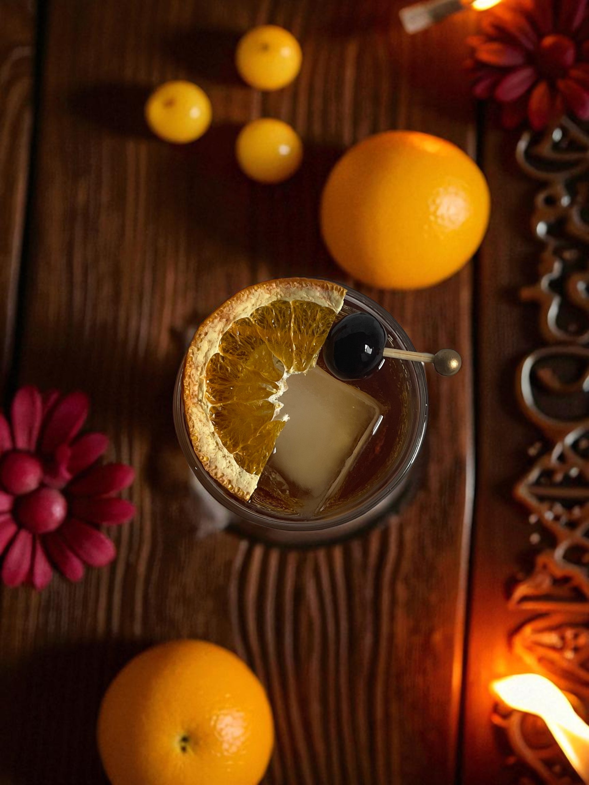 Dehydrated Orange Garnishes